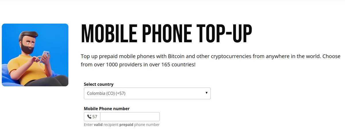 mobile phone top-up 
