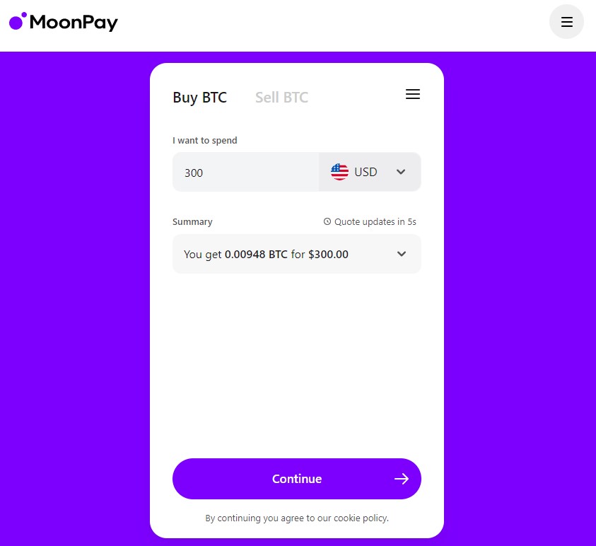MoonPay (https://www.moonpay.com/buy/btc)