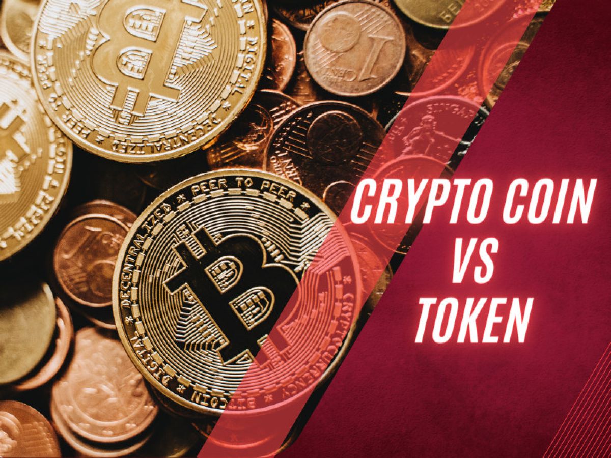 difference between a crypto coin and token
