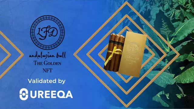 La Flor Dominicana's Golden NFT release is validated by UREEQA, resulting in one of the most unique and secure NFT drops in history.  The auctions themselves are taking place on the UREEQA marketplace from 8/11 to 8/23 and can be accessed at https://bit.ly/UREEQAXLFD.