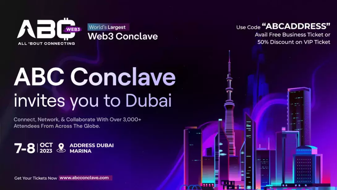 Dubai to Witness the World’s Largest Web3 Conference: ABC Conclave to Unite Global Web3 Pioneers at Address Dubai Marina.