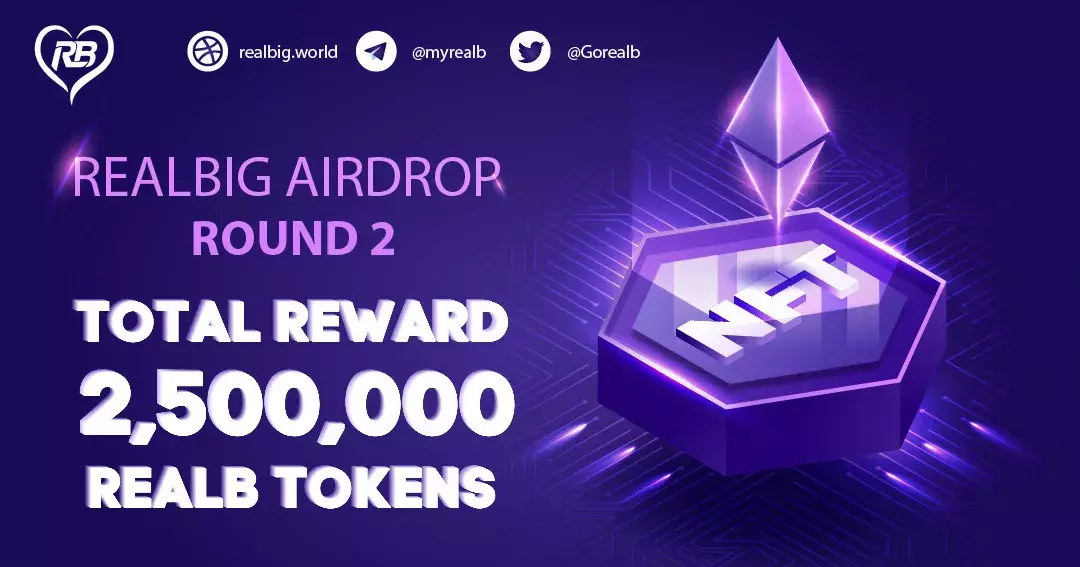 REALBIG Airdrop Gives $250,000 IN REALB Tokens to 550 Winners