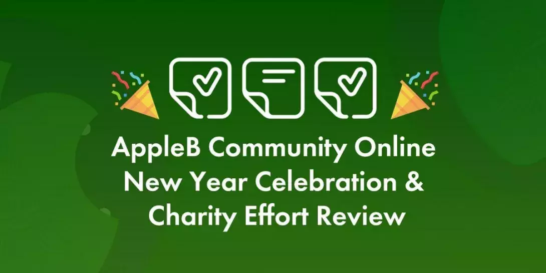 AppleB Community Online New Year Celebration & Charity Effort Review