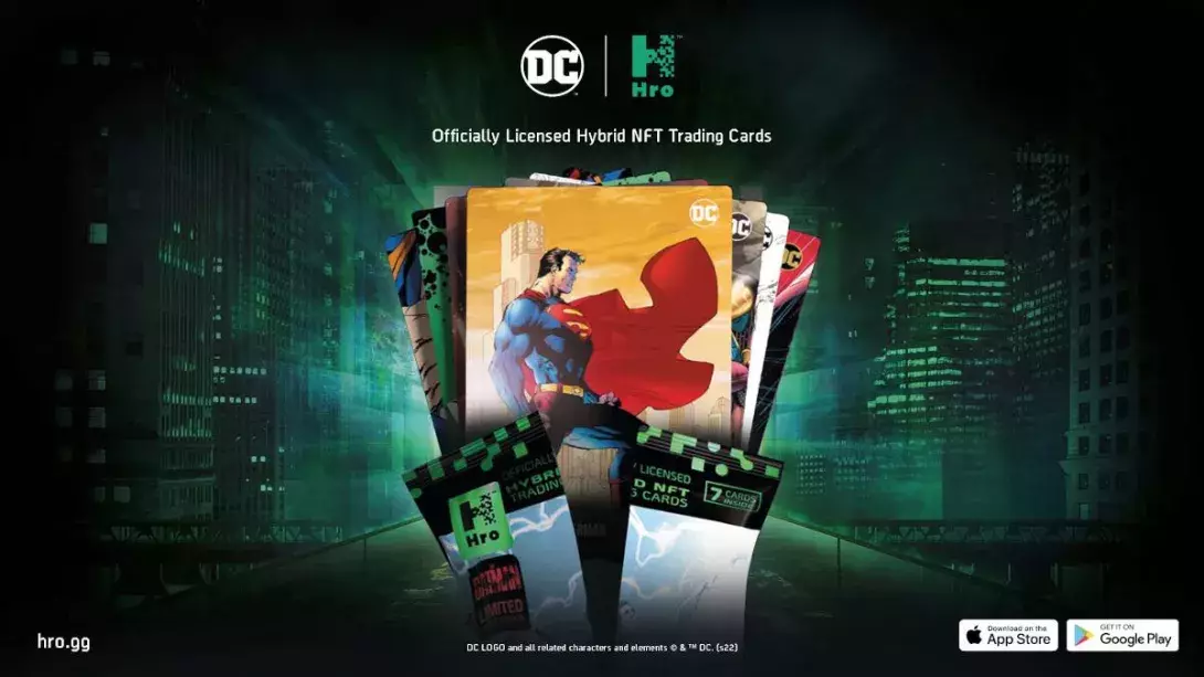 DC Hybrid Physical and NFT Trading Cards by Hro to be Sold in 3,500 Physical Walmart Stores Across the US Starting Thursday