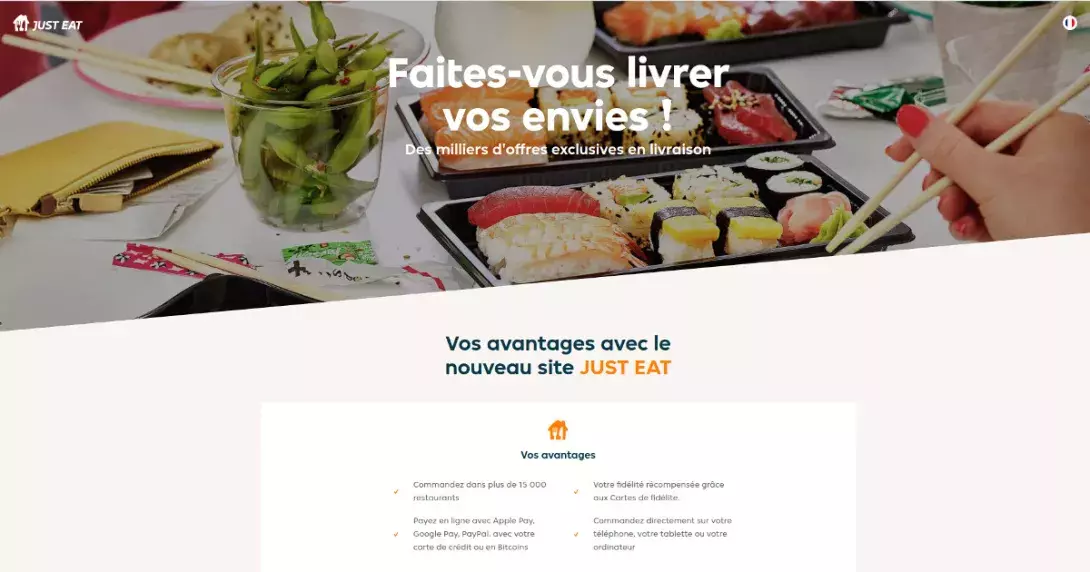 Just Eat Adds Bitcoin Payment Option for 15,000 French Restaurants