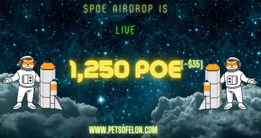 Pets Of Elon Airdrop is live! $POE Token Pre-Sale Is Going Live Soon