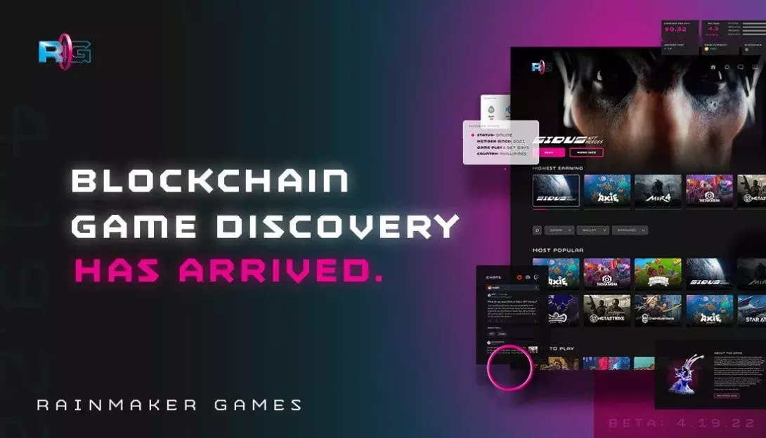 Rainmaker Games Announces Launch Of First Blockchain Gaming Discovery Platform
