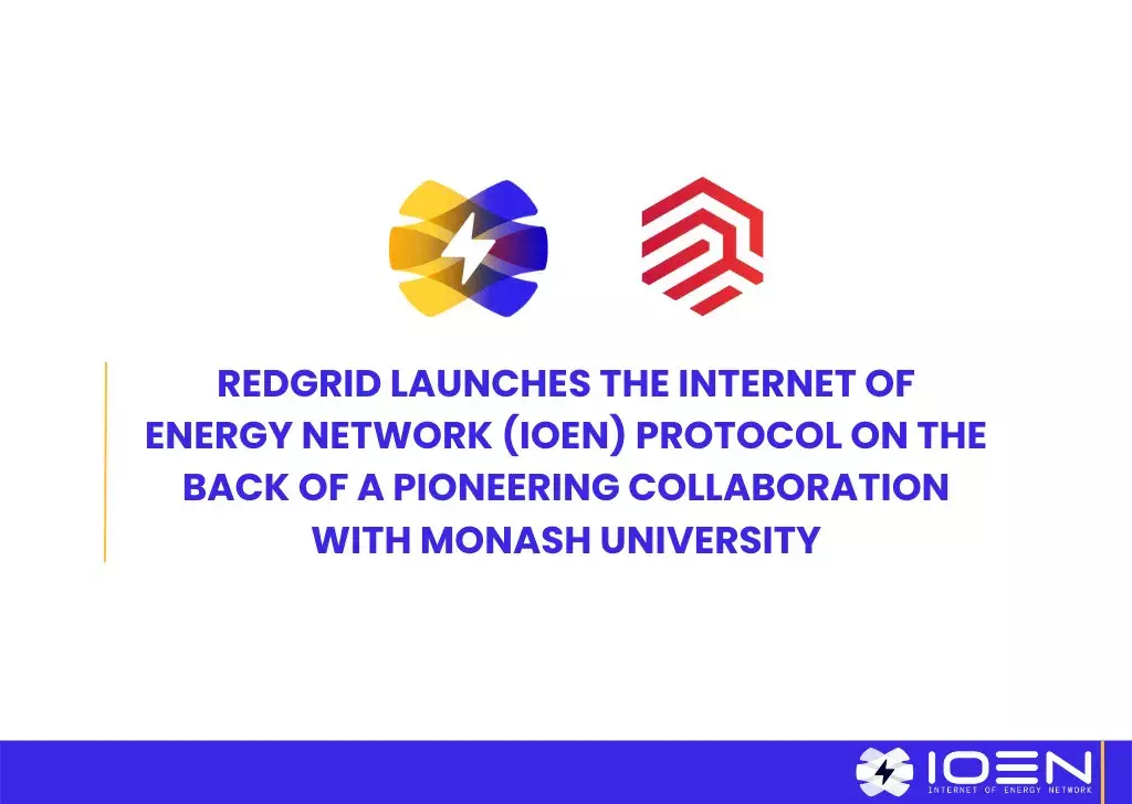 RedGrid launches the Internet of Energy Network (IOEN) Protocol on the back of a pioneering collaboration with Monash University