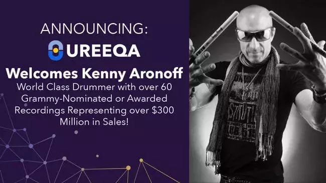 The UREEQA Collection of Pledged Assets Welcomes Kenny Aronoff